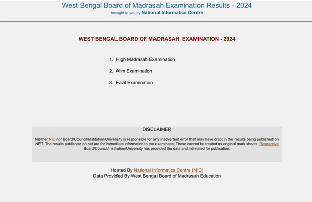 WB Madrasah Board Result